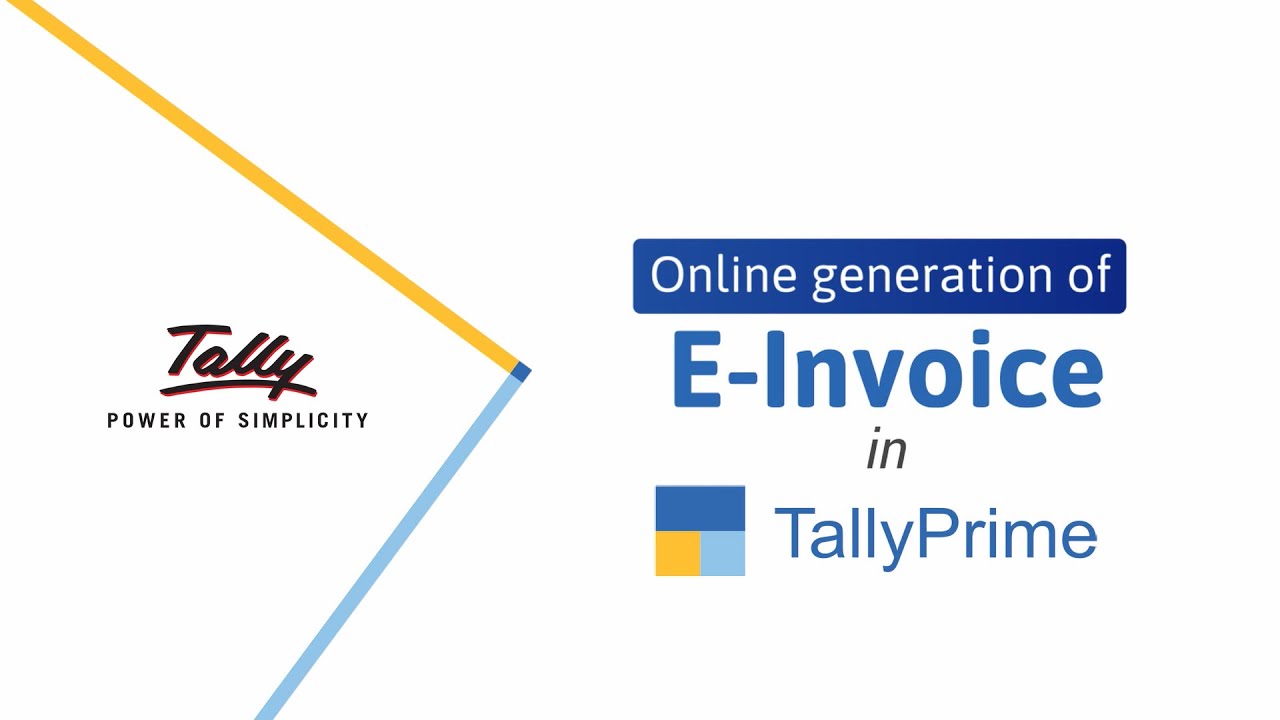 Online and Offline e-Invoice Generation on IRP Using TallyPrime